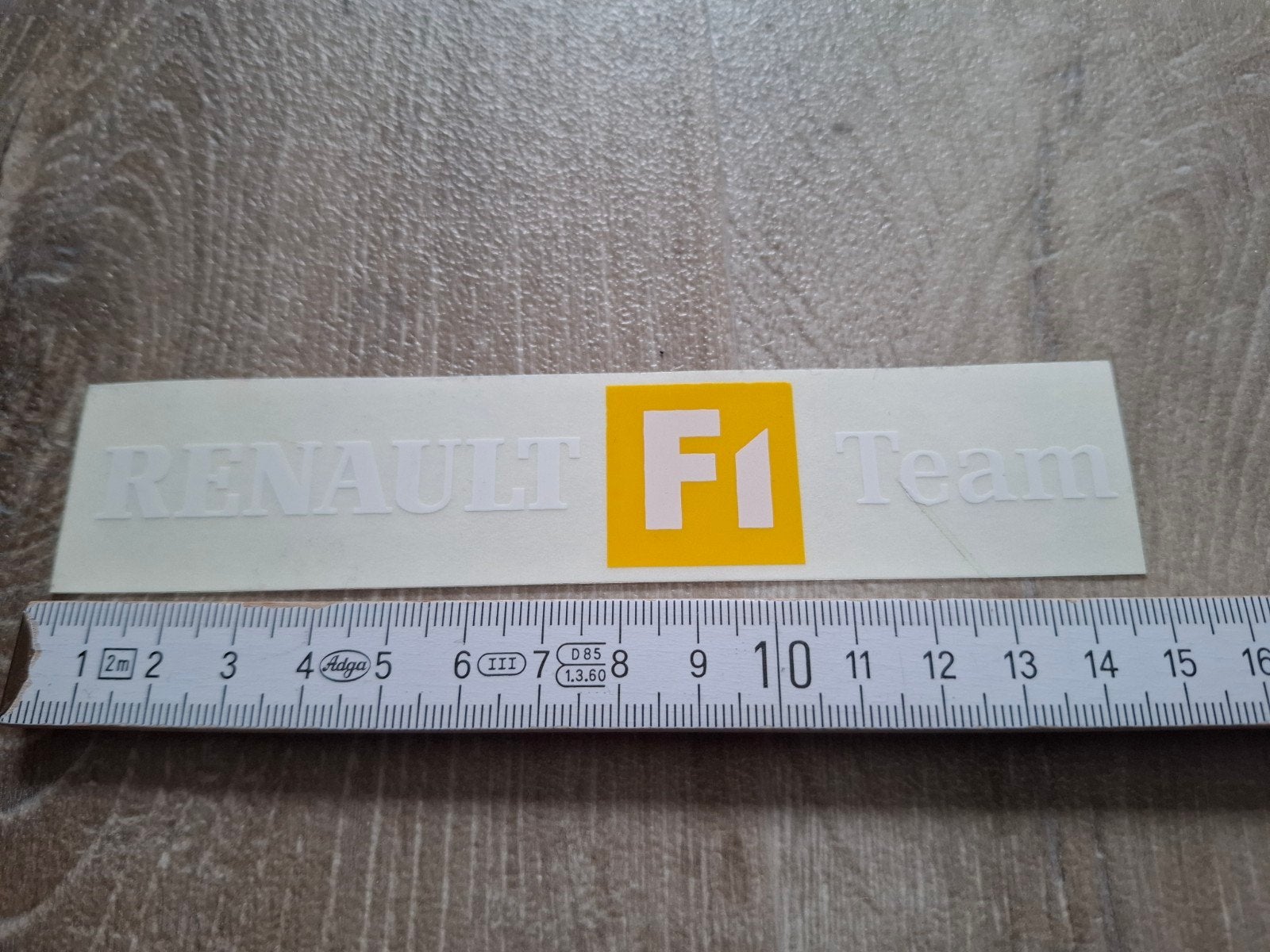 sticker Renault F1 team, Ophalen of Verzenden, Zo goed als nieuw, Sport