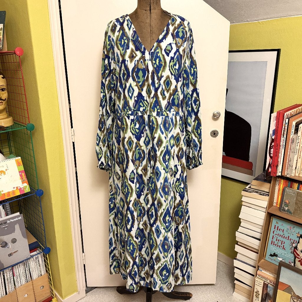 Studio Untold viscose lange zomerjurk 40 - 42 - 44, Maat 42/44 (L), Studio Untold, Zo goed als nieuw, Onder de knie