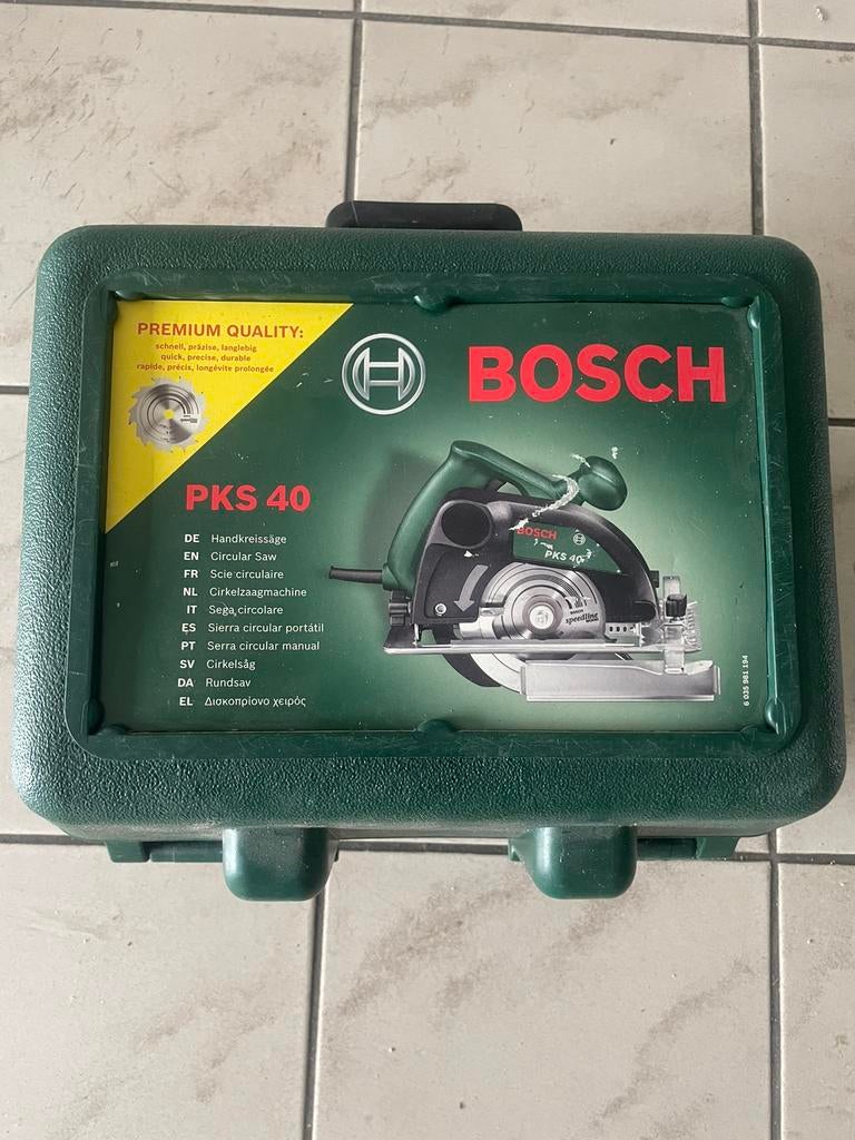 Bosch cirkelzaag, Ophalen, Zo goed als nieuw, 1200 watt of meer, Vlakschuurmachine