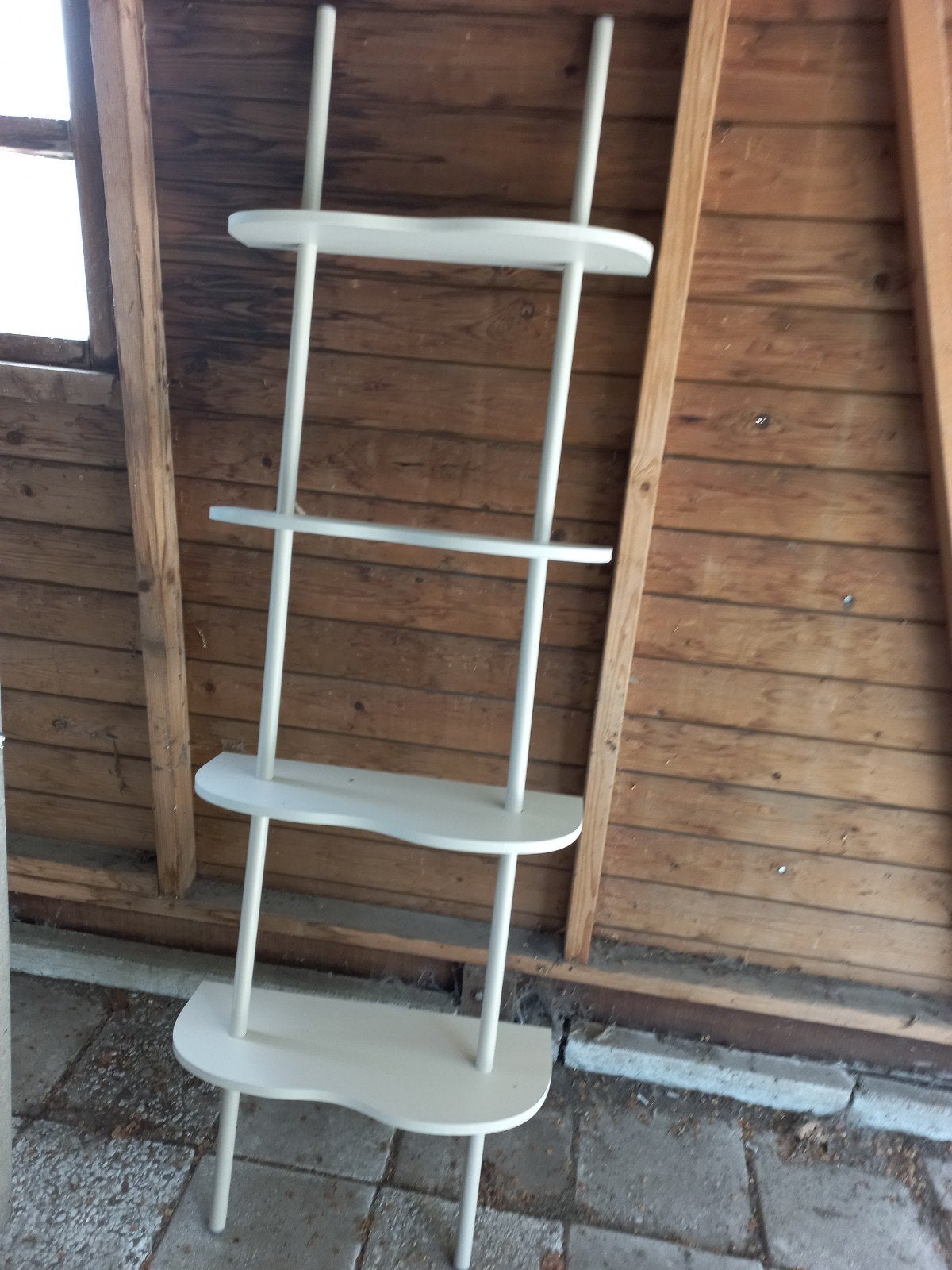 Decoratief houten rekje met 4 planken, Ophalen, Gebruikt