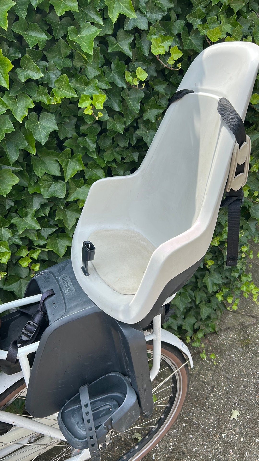 Bobike fiets zitje voor en  achter en windscherm, Ophalen, Zo goed als nieuw