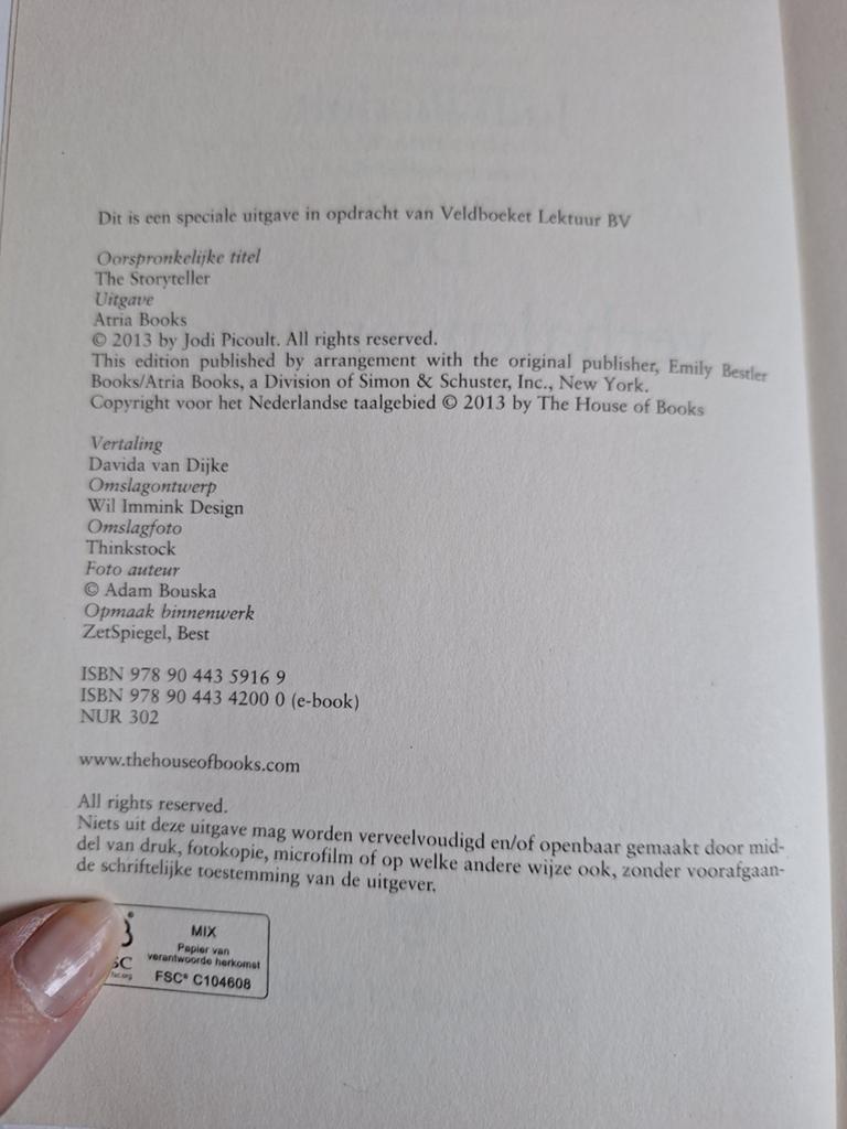 Jodi Picoult - De verhalenvertelster, Jodi Picoult, Wereld overig, Ophalen of Verzenden, Zo goed als nieuw