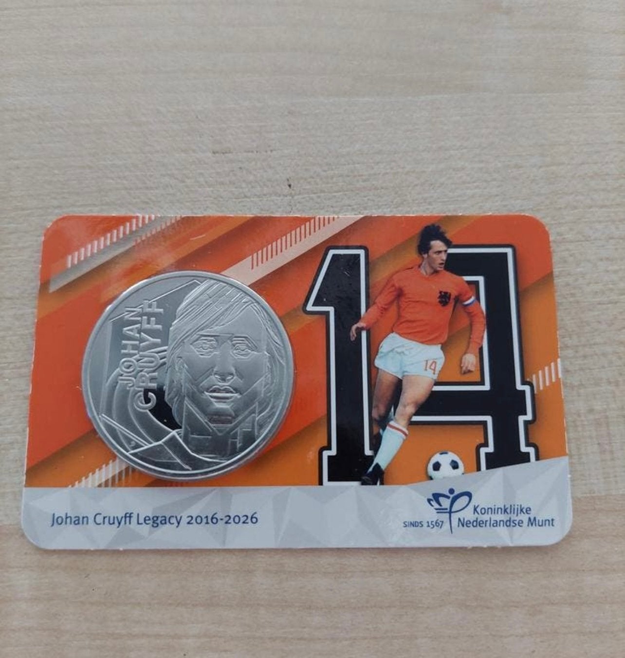 Johan Cruijff Munt in Coincard Legacy 2016-2026, Ophalen of Verzenden, Koningin Beatrix, Euro's