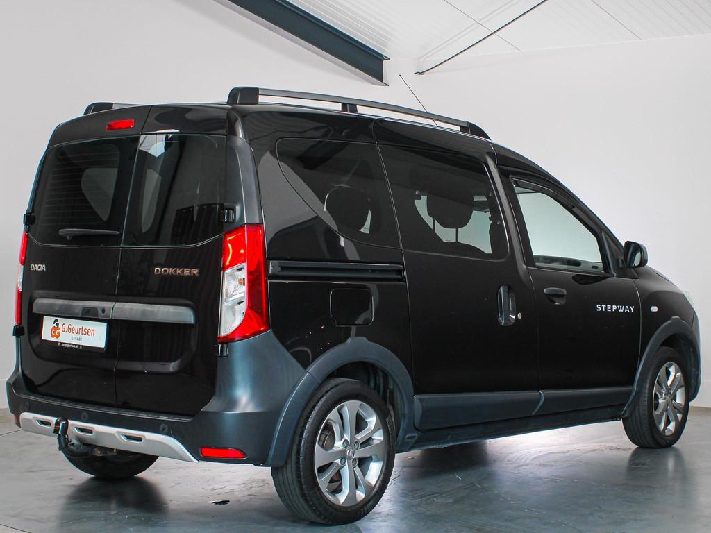 Dacia Dokker 1.2 TCe S&S Stepway, 5-Persoons Trekhaak, Cruis, Auto's, Dacia, Voorwielaandrijving, Stof, Gebruikt, Euro 6