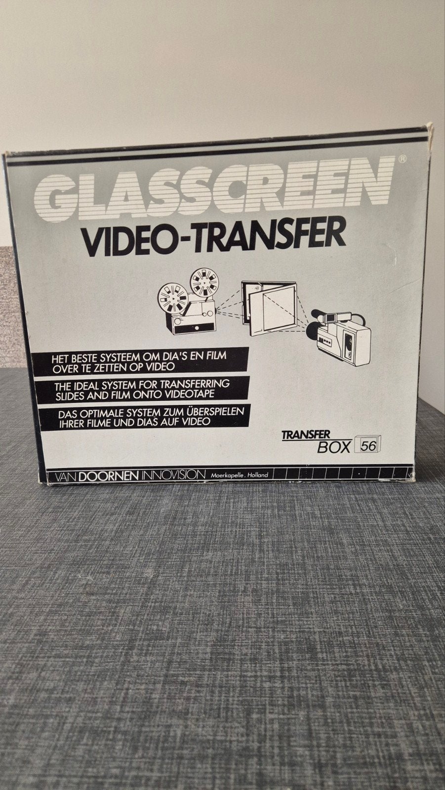 Glasscreen Video-Transfer: Dia's en films naar video, Ophalen of Verzenden, Gebruikt, Overige typen