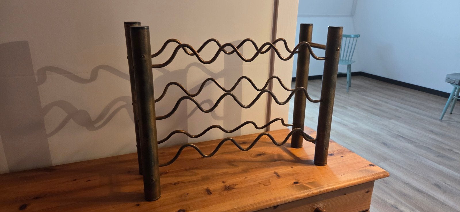Wijnrek voor 12 flessen - 52x16x40 cm, Ophalen, Gebruikt, 5 tot 15 flessen, Metaal