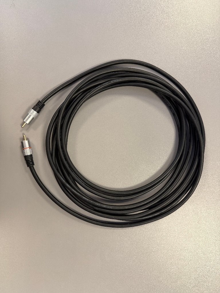 ✅ Velleman Titanium High Quality Serie subwoofer-kabel 5 mtr, Ophalen of Verzenden, Zo goed als nieuw, 5 tot 10 meter, Interlink-kabel