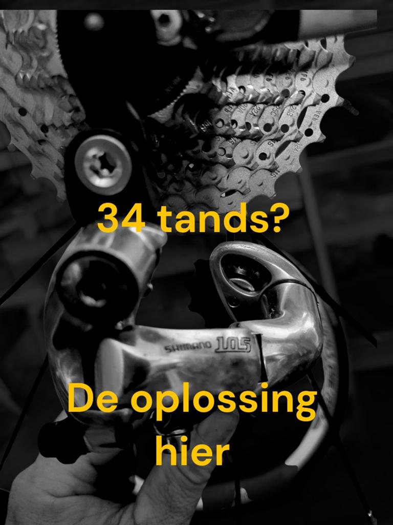 Klimverzet 34 tands met uw oudere racefiets?  Klik hier, Nieuw, Ophalen of Verzenden, No label, No label