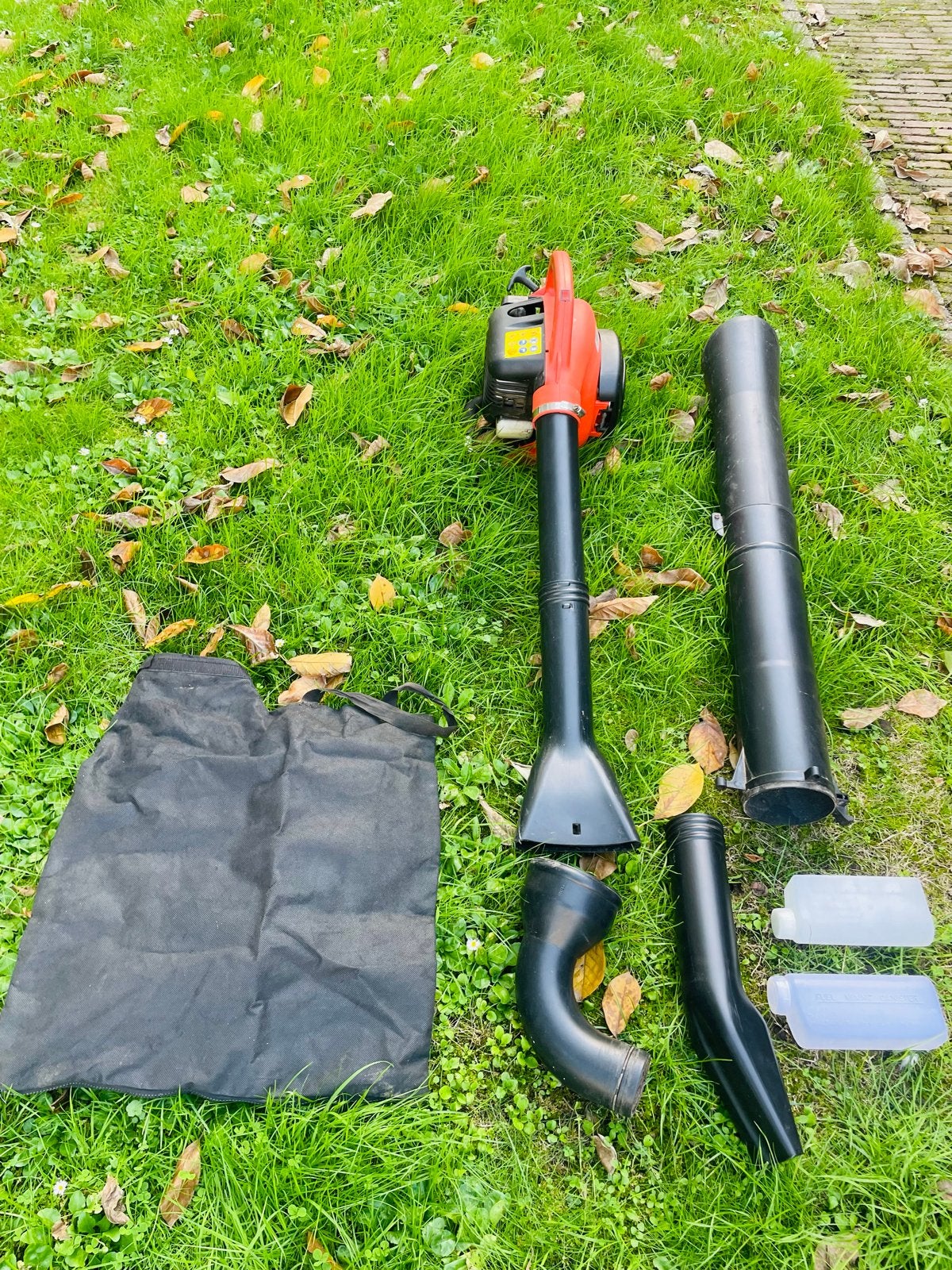 Top Garden Bladblazer/Bladzuiger Benzine met Opvangzak, Ophalen, Benzine, Gebruikt, Handgedragen