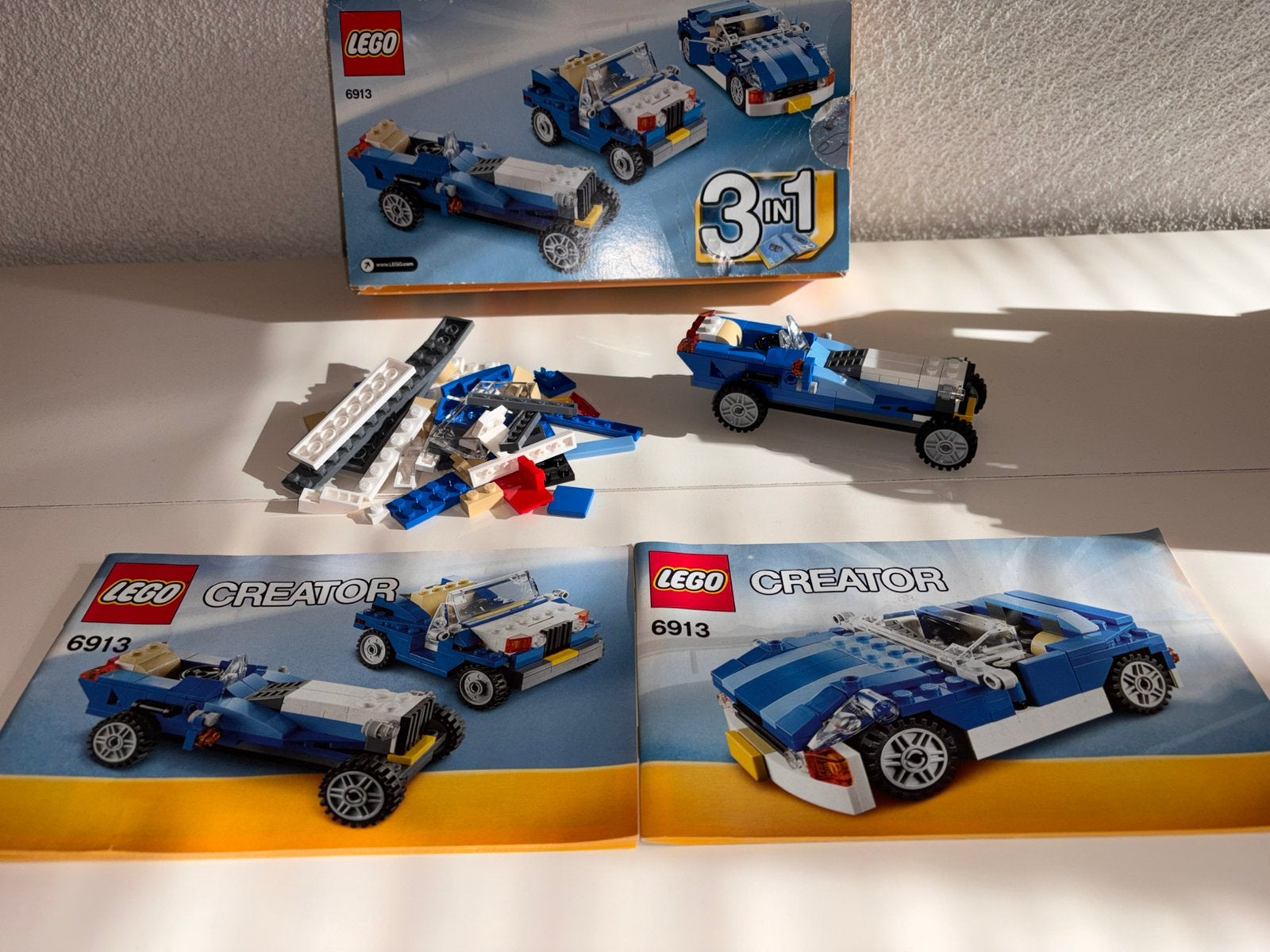 Lego Creator 6913 3-in-1 set: Oldtimer, racewagen of jeep, Kinderen en Baby's, Ophalen of Verzenden, Zo goed als nieuw