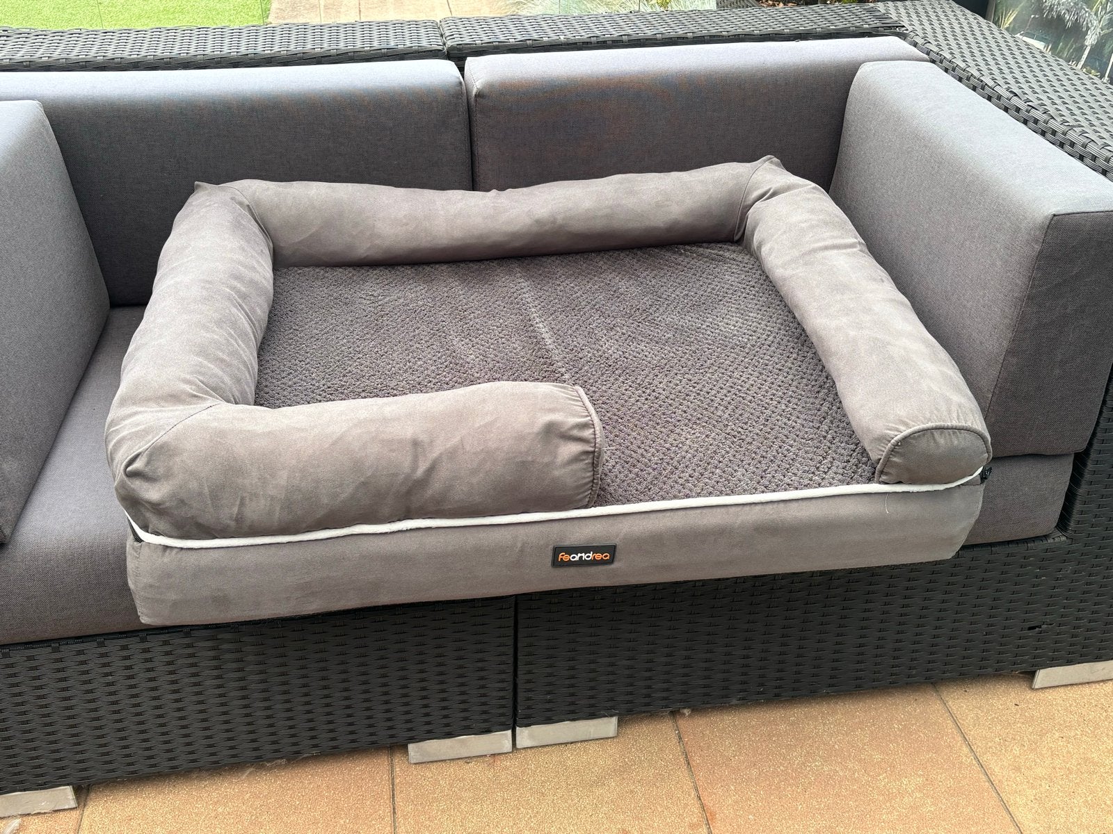 FeANDrea orthopedisch hondenkussen 90x70x20, Dieren en Toebehoren, Hondenmanden, Ophalen, Zo goed als nieuw, Overige