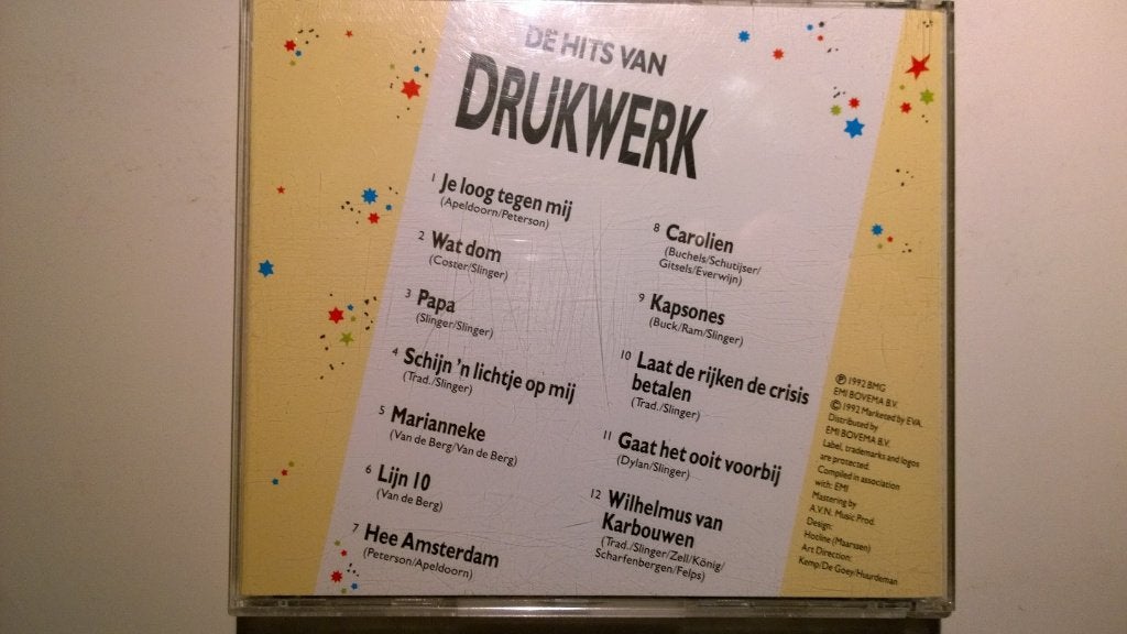Drukwerk - De Hits Van Drukwerk, Ophalen of Verzenden, Zo goed als nieuw, Levenslied of Smartlap