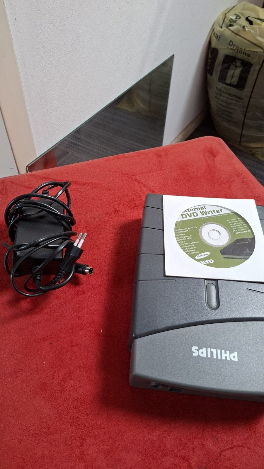 Philips Externe DVD Writer met Nero software, Gebruikt, Cd, Extern, MacOS