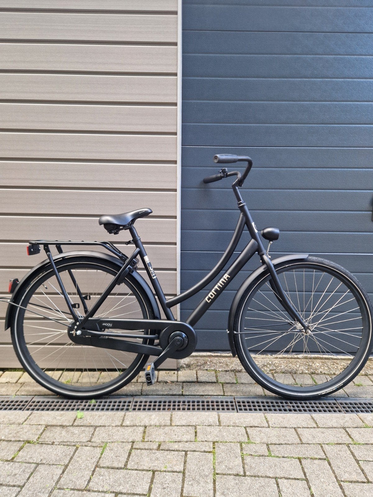 Cortina U1 damesfiets - 28 inch - zwart, Ophalen, Terugtraprem, 53 tot 56 cm, Zo goed als nieuw
