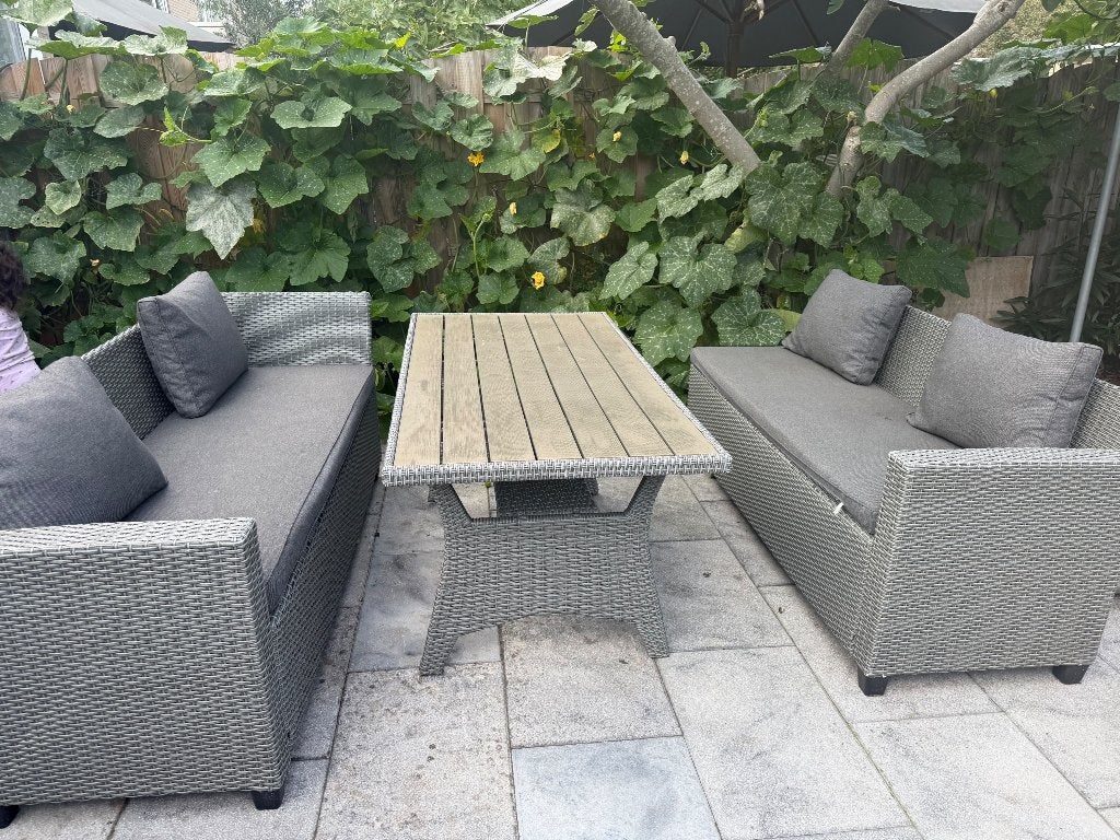 Loungeset, Ophalen, Kunststof, Gebruikt, 6 zitplaatsen
