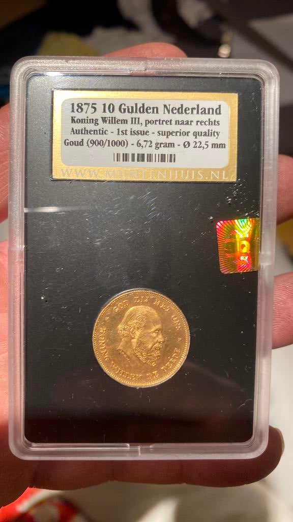 Gouden 10, Postzegels en Munten, Ophalen of Verzenden, Goud