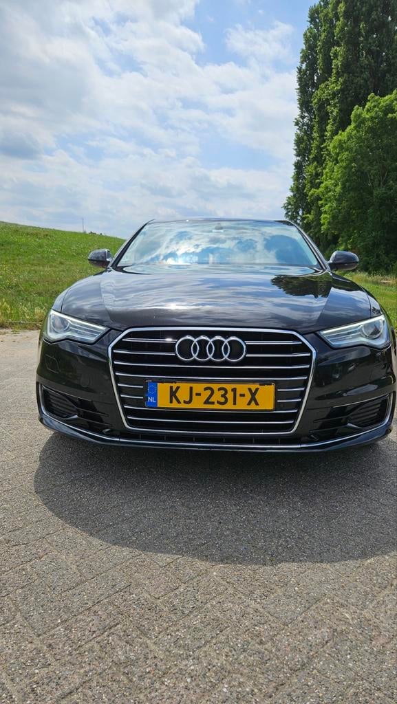 Audi A6 1.8 Tfsi Ultra S-tron 140KW 2015 Zwart, Auto's, Audi, Zwart, USB, Particulier, 1600 kg