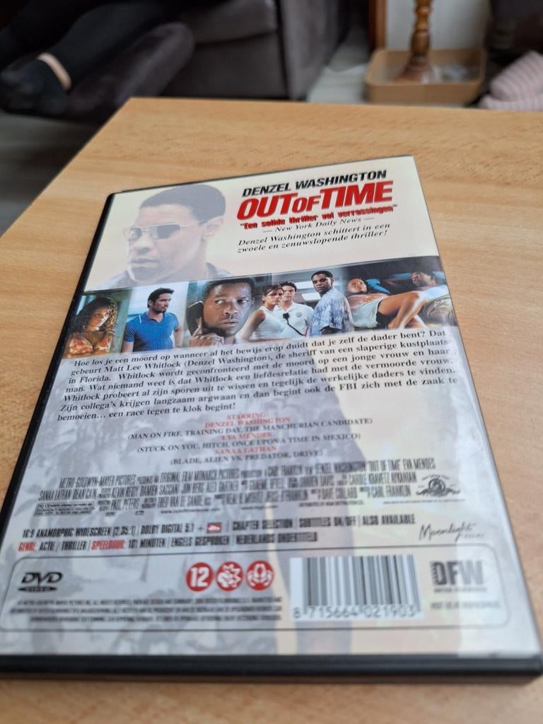 Dvd out of time, Vanaf 12 jaar, Ophalen of Verzenden, Zo goed als nieuw, Actie