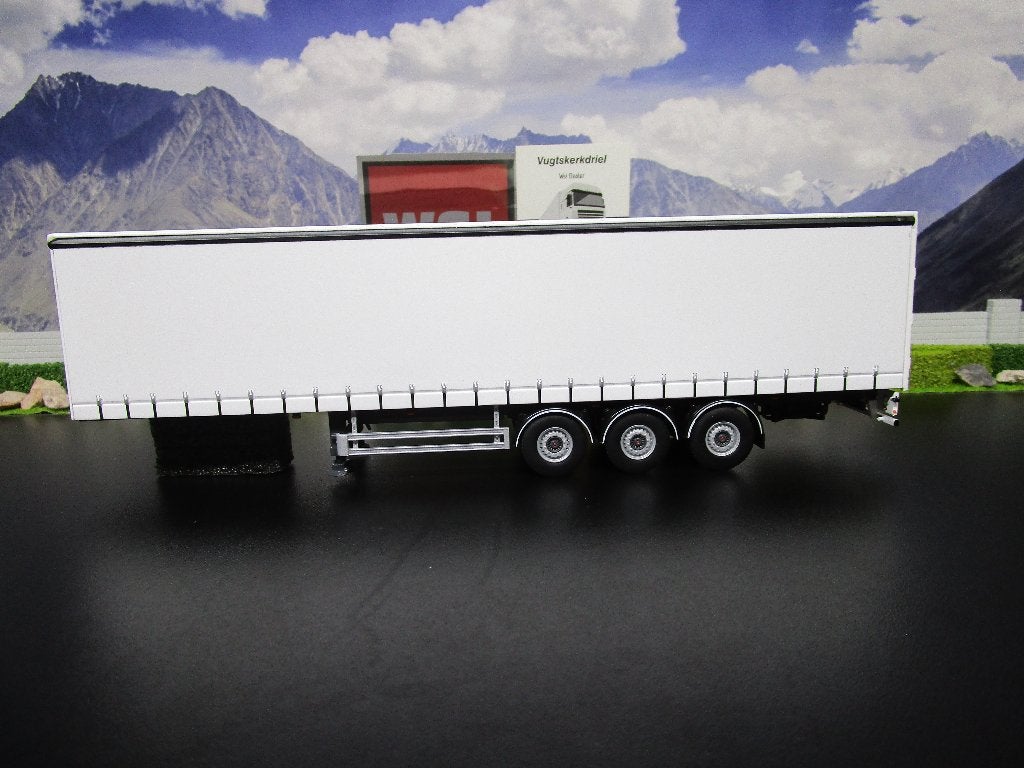 wsi 03-1068 white line schuifzeilen oplegger 3as, Hobby en Vrije tijd, Modelauto's | 1:50, Ophalen, Nieuw, Bus of Vrachtwagen