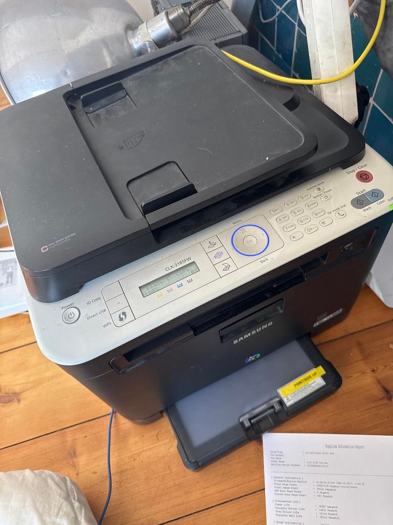 Samsung CLX-3185FW All-in-One Laserprinter, Gebruikt, All-in-one, Draadloos, Ophalen of Verzenden