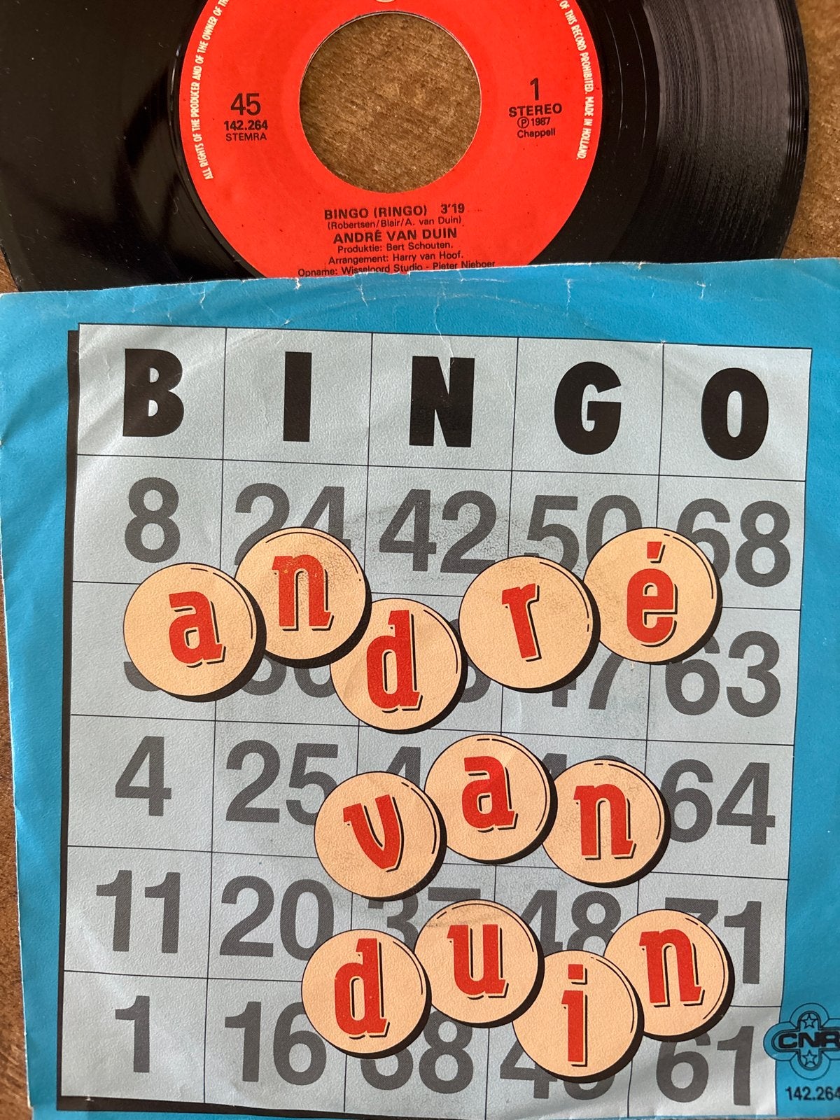 André van Duin - Bingo (Ringo) 7 inch single (1987), Gebruikt, 7 inch, Ophalen of Verzenden, EP