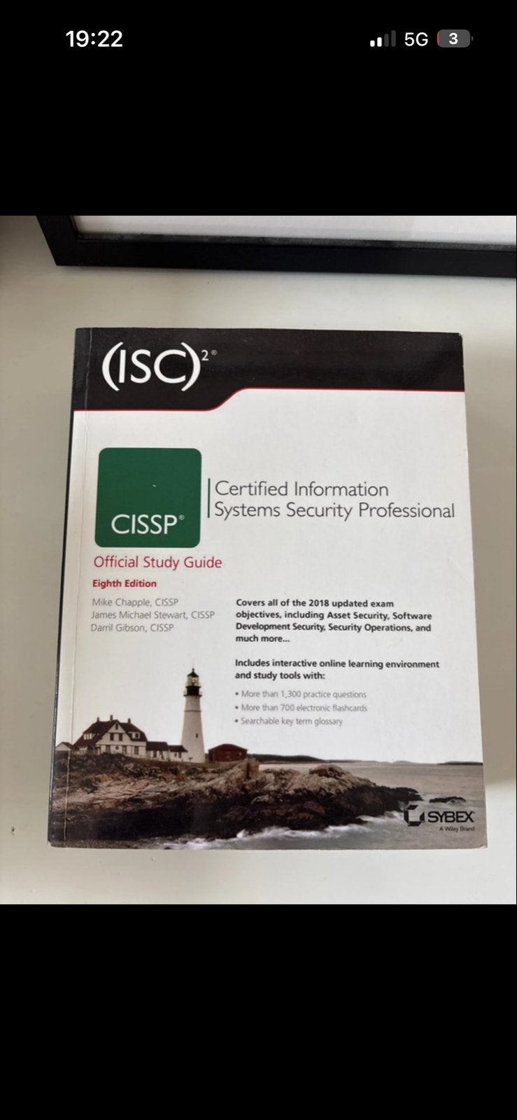CISSP Official Study Guide - Achtste Editie, Boeken, Ophalen of Verzenden, Zo goed als nieuw, Vakgebied of Industrie