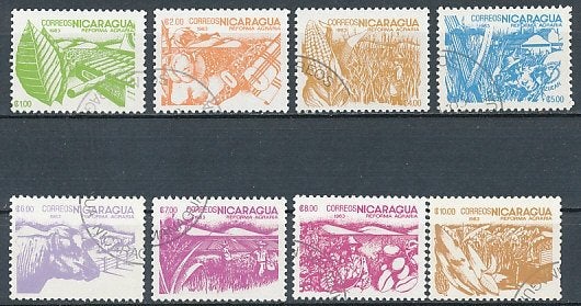 Nicaraqua 1983 M2449-2456 gest., Ophalen of Verzenden, Gestempeld, Midden-Amerika