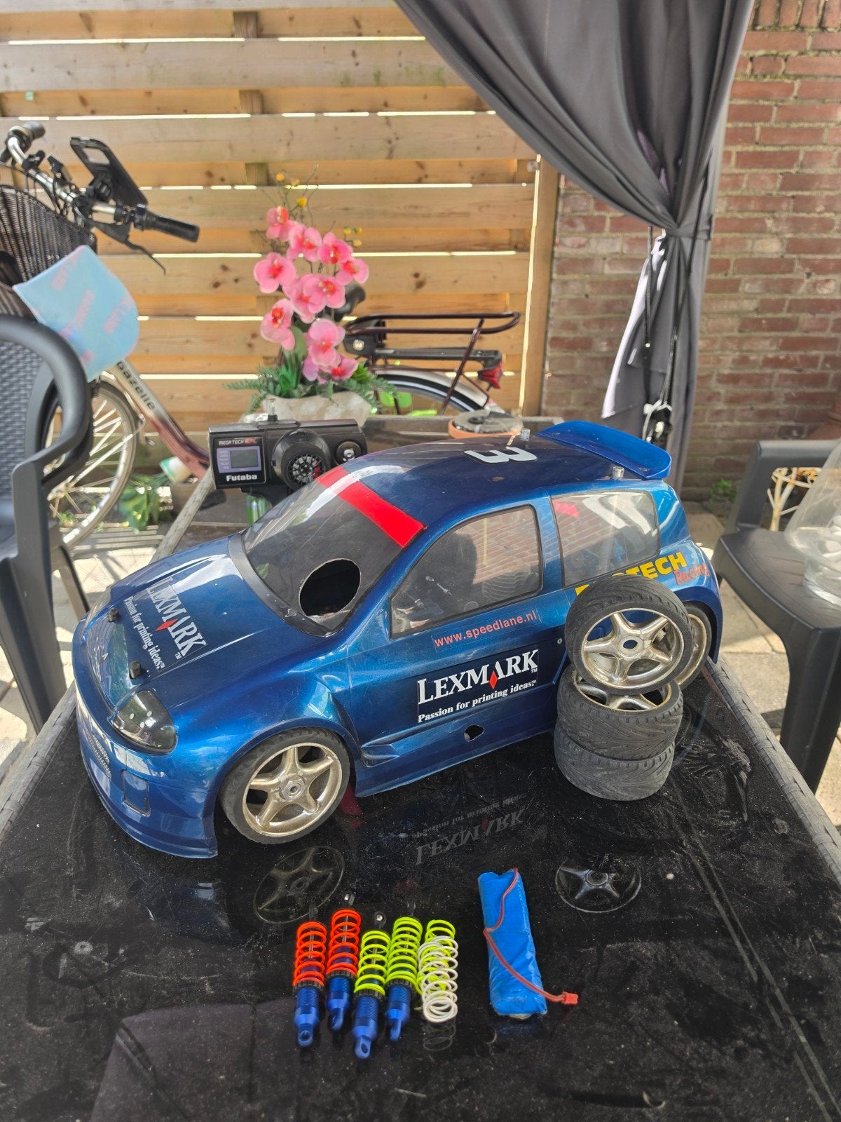 nitro rc auto, Ophalen of Verzenden, Zo goed als nieuw, Auto onroad, Nitro