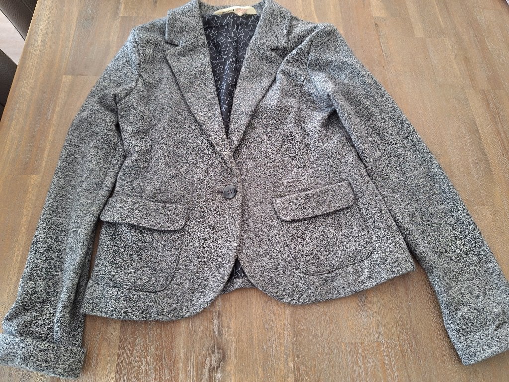 H&M meisjes colbert, grijs, maat146, Kinderen en Baby's, Meisje, Ophalen of Verzenden, Jas, H&M.