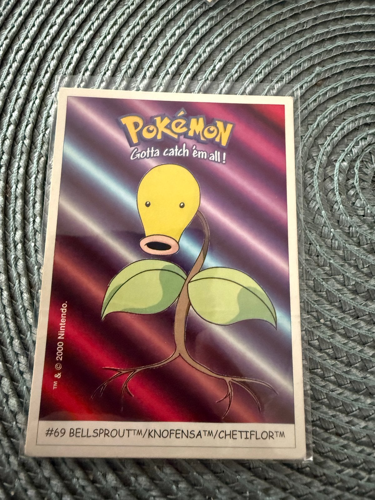 Dunkin Boomer Pokémon Bellsprout Sticker #69, Hobby en Vrije tijd, Verzamelkaartspellen | Pokémon, Ophalen of Verzenden, Gebruikt