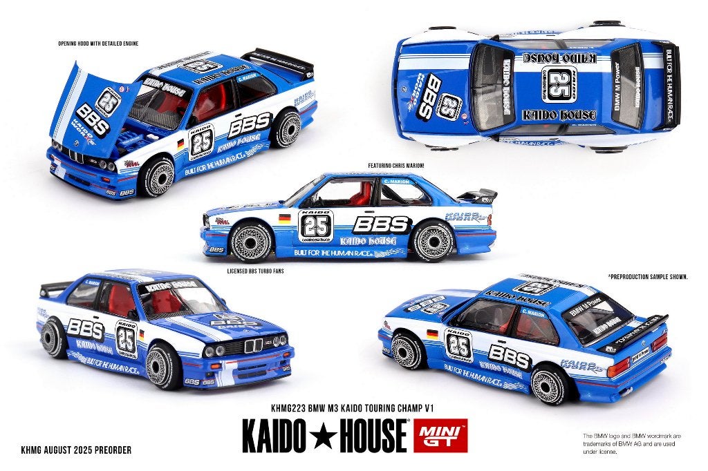 Mini GT 1/64 - BMW M3 Kaido Touring Champ V1 BBS Mgt477, Verzenden, Nieuw, Auto