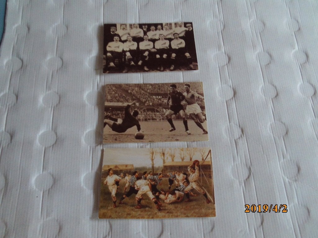 3 oude foto ansichtkaarten voetbal - knvb zeist, Ophalen of Verzenden, 1960 tot 1980, Ongelopen