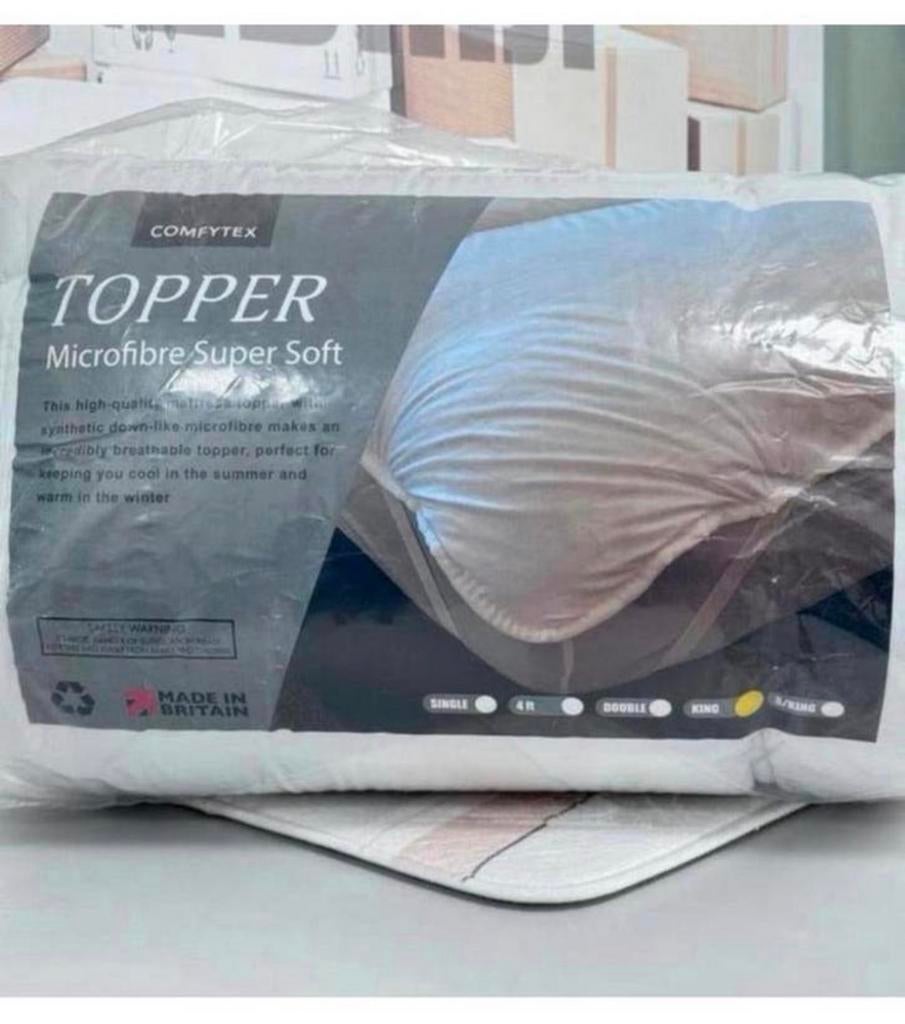 Comfytex Matrastopper matras-topper Super Soft Kingsize, Ophalen of Verzenden, H, Bedbodem, Nieuw