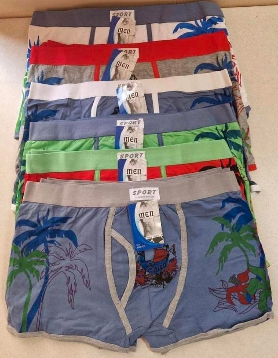 Partij katoenen herenboxershorts 24 stuks € 1,- p.st., Overige kleuren, ., Ophalen of Verzenden, .