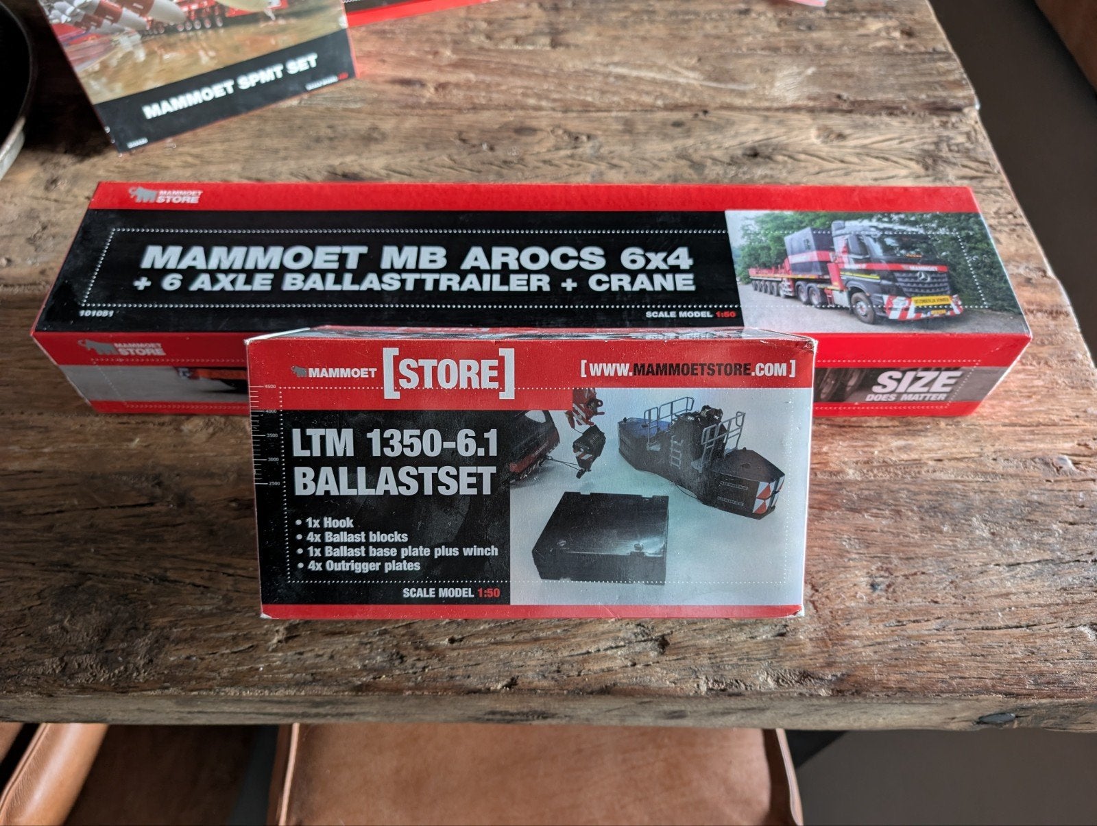 Mammoet MB Arocs 6x4 + 6-assige Ballasttrailer + ballastset, Ophalen of Verzenden, Zo goed als nieuw