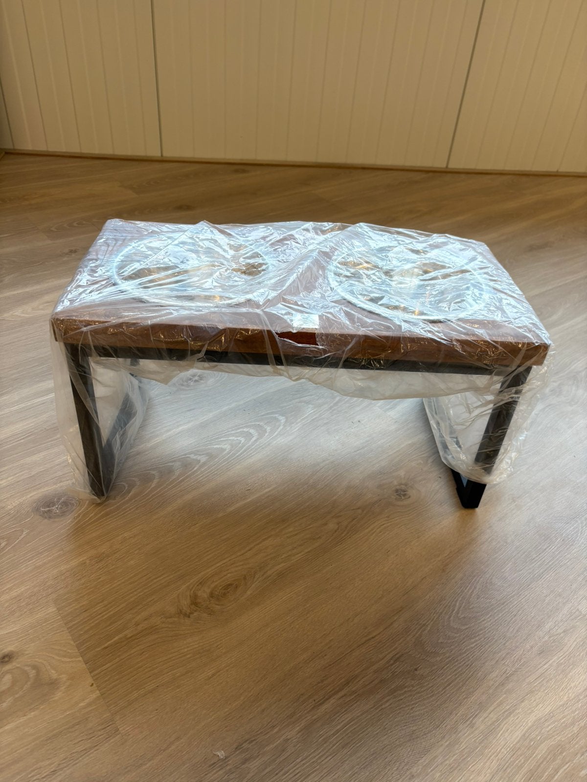 Houten dinerset est 1941 met metalen frame maat M, Ophalen of Verzenden, Nieuw
