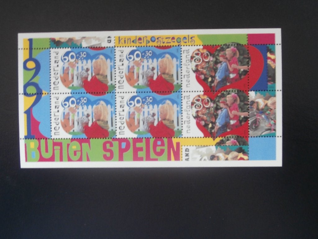 NL 1991; PLAATFOUT 1486PM4 VELLETJE KINDERZEGELS, Verzenden, Na 1940, Postfris