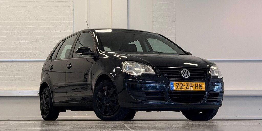 Volkswagen Polo 1.4i 16V Optive Airco Garantrie 5-drs Nieuwe, Voorwielaandrijving, Stof, Zwart, 4 cilinders
