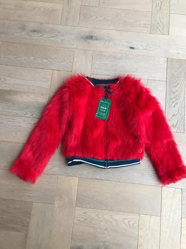 Nieuwe gave rode zomerjas / tussenjas van Quapi mt 122/128, Kinderen en Baby's, Kinderkleding | Maat 122, Meisje, Nieuw, Ophalen of Verzenden