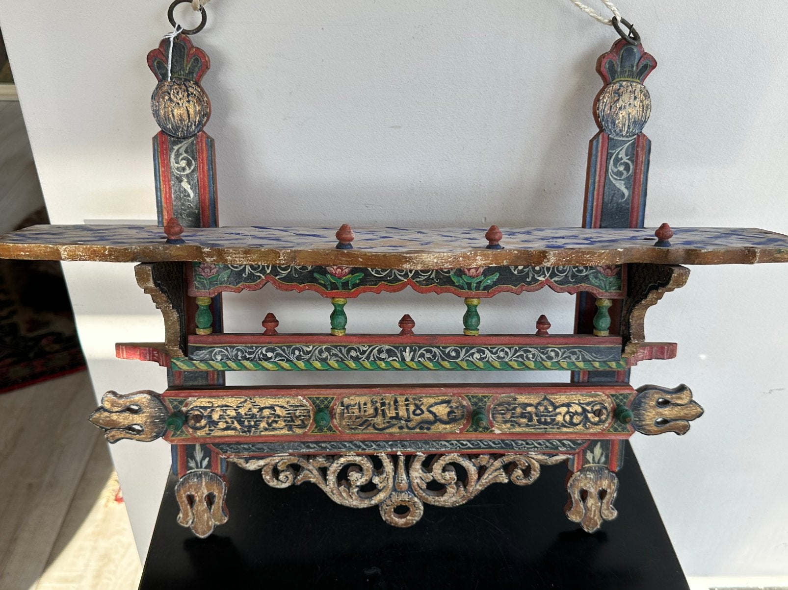 Oud oosterse houten muurplank Algerije 50/38 cm, Ophalen of Verzenden