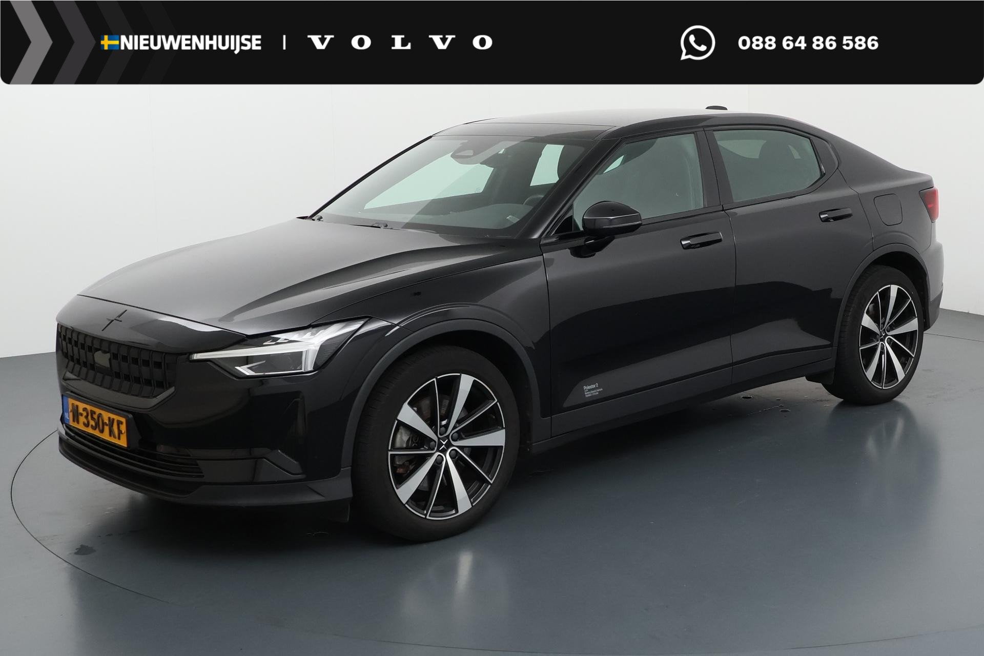 Polestar 2 Long Range Single Motor 78 kWh | Plus Pack | Crui, Auto's, Stof, Gebruikt, 1969 kg, Zwart