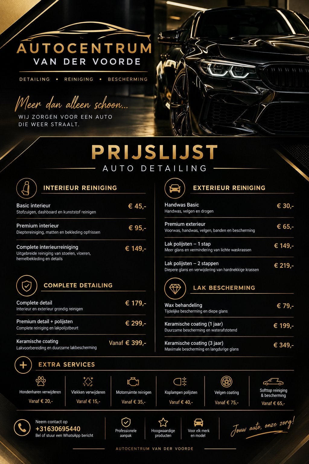 Auto interieur reiniging! Maak nu je afspraak, Ophalen of Verzenden