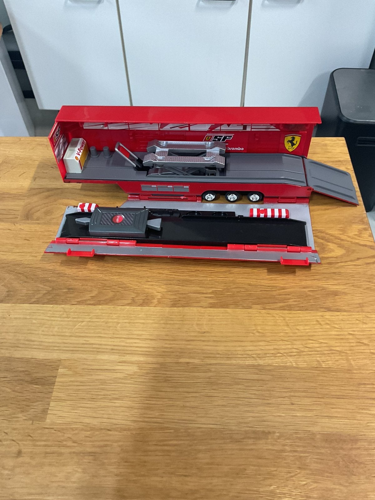 Ferrari F1 Autosport trailer aanhanger zonder truck erbij, Ophalen, Zo goed als nieuw, Formule 1