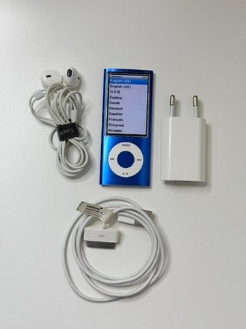 Apple iPod Nano 5e Generatie Blauw 8GB, Gebruikt, Blauw, Ophalen of Verzenden, Nano
