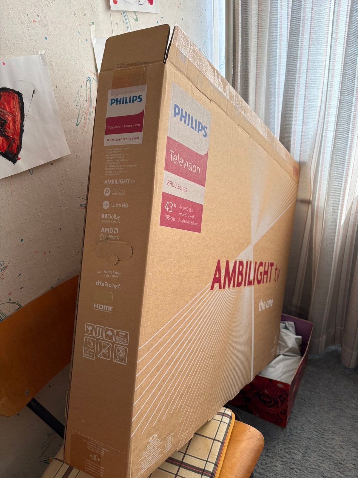 Philips ambilight tv 43 inch, Ophalen, Philips, 50 Hz, Zo goed als nieuw