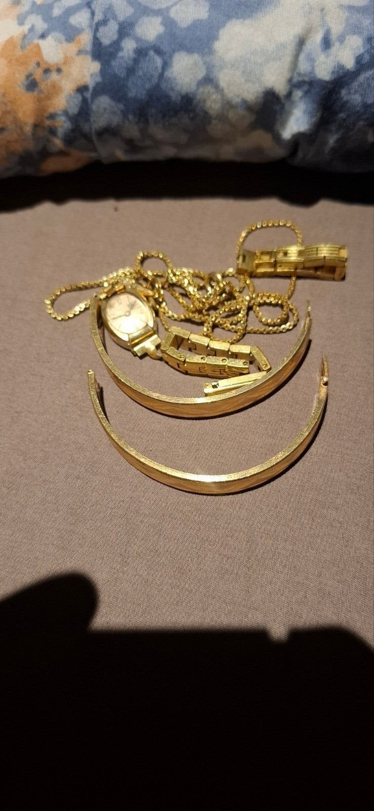 Gouden sieraden ( defect ), Ophalen of Verzenden, Gebruikt, Goud, Goud
