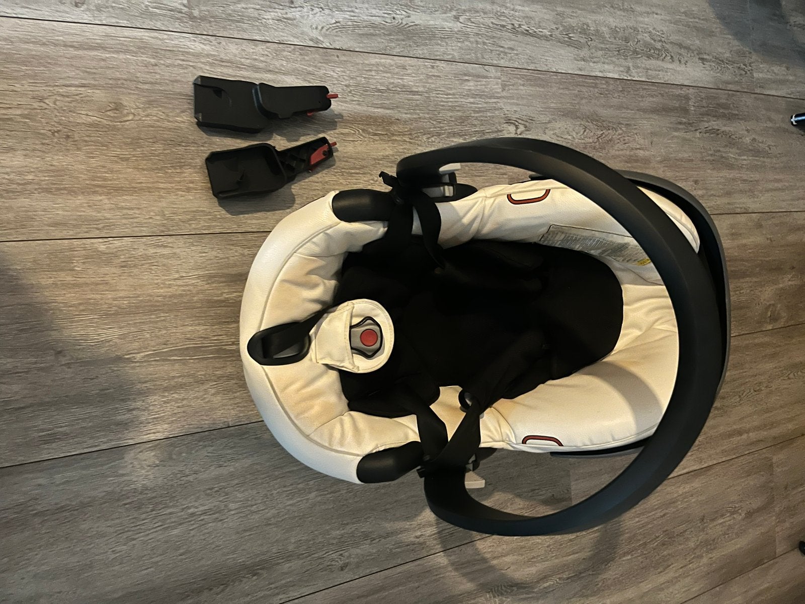 Mima BeSafe Autostoel met wit leer, Kinderen en Baby's, Ophalen, Gebruikt, 0 t/m 13 kg, Overige merken