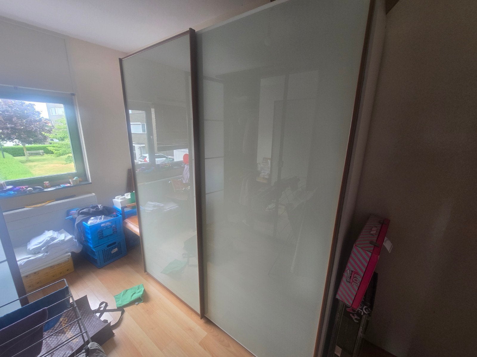 Kledingkast met schuifdeuren - gratis af te halen, Ophalen, Met deur(en), Gebruikt, 200 cm of meer