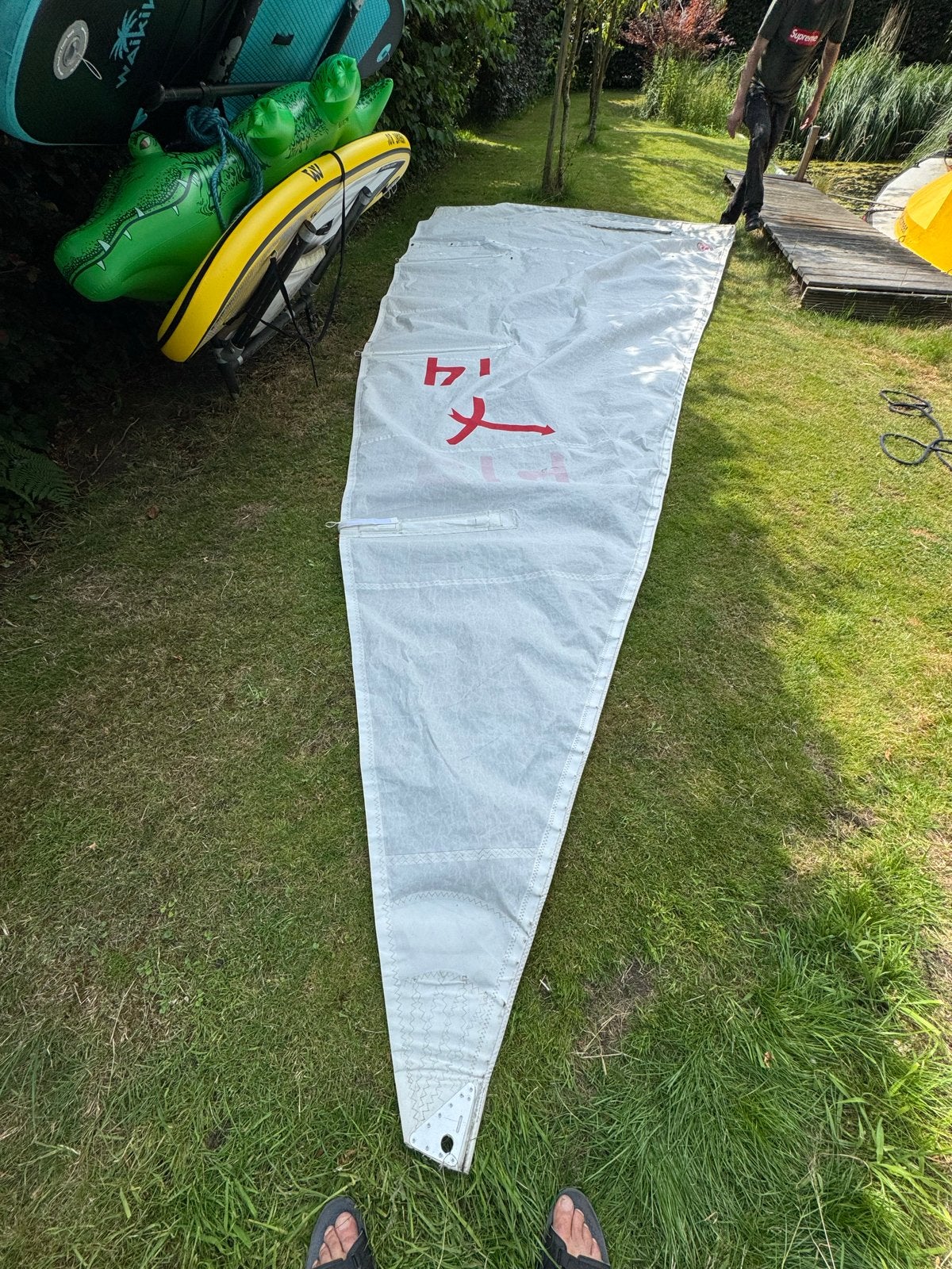 Flying Arrow Spanker wedstrijdzeil, Ophalen, Zo goed als nieuw, 3 tot 6 meter, Minder dan 15 m²