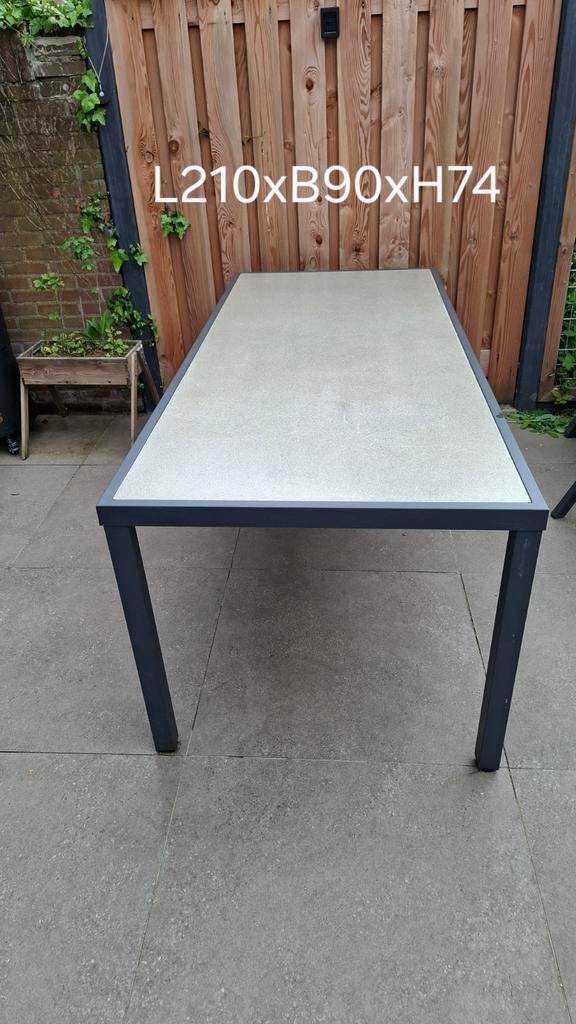 Tuintafel, Tuin en Terras, Ophalen, Gebruikt, Metaal, Overige typen
